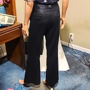 Sharagano High Waisted Black Slacks
